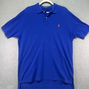 Polo Ralph Lauren Blue Short Sleeve Classic Fit Polo Shirt Men's Size L